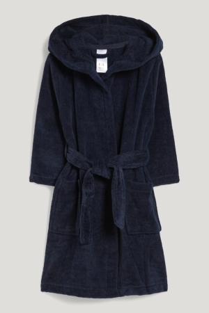 C&A Bathrobe With Hood Underkläder Pojke Mörkblå | KRBZJ-0128