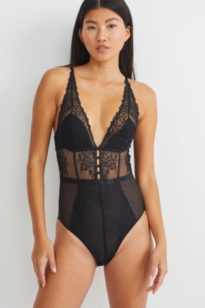 C&A Body Lycra® Underkläder Dam Svarta | QSMEL-9341