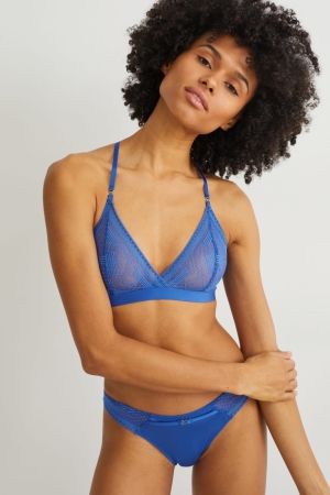 C&A Bralette Underkläder Dam Blå | HCJIE-7132