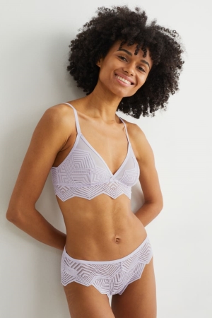 C&A Bralette Underkläder Dam Ljuslila | TNWUE-5308