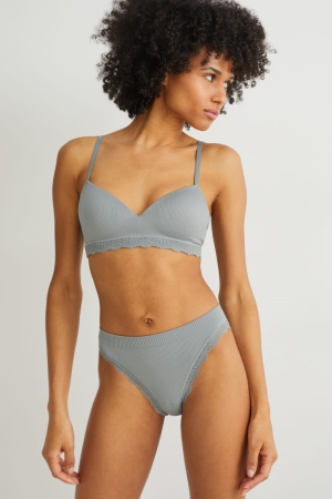 C&A Briefs Seamless Lycra® Underkläder Dam Gröna | LFMTI-3107