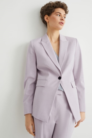 C&A Business Blazer- Regular Fit 4 Way Stretch Blazers Dam Ljuslila | ELATN-5493