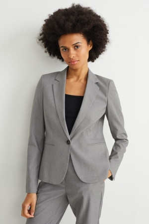 C&A Business Regular Fit Jacka Dam Grå | CONQJ-3428