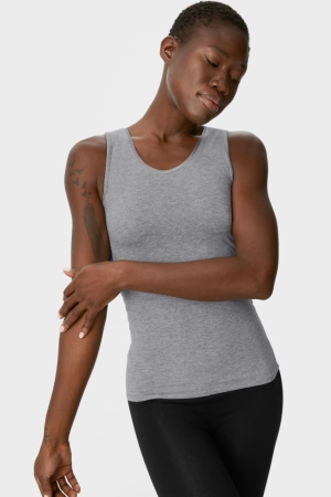 C&A Camisole Underkläder Dam Ljusgrå | KYHCE-5903