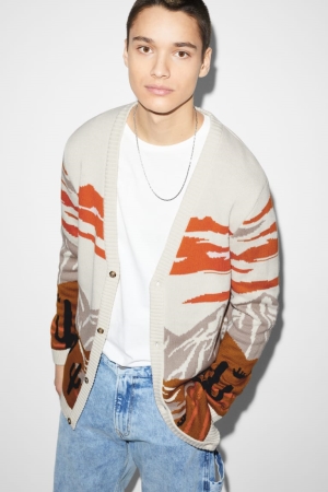 C&A Cardigan Herr Ljusbeige | LHQRJ-2819