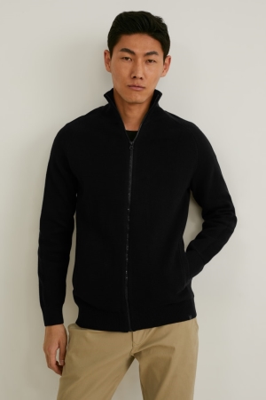 C&A Cardigan Herr Svarta | HOJDN-4307