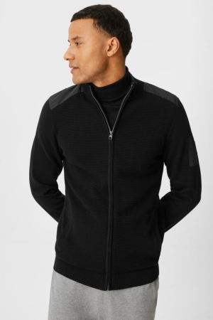 C&A Cardigan Herr Svarta | LIKUE-7349