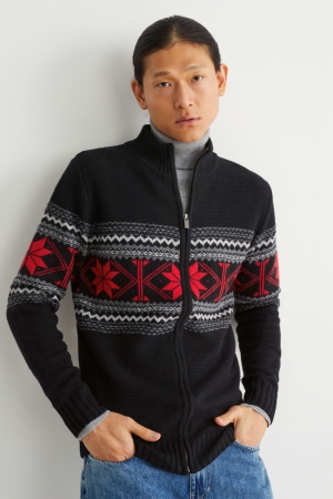 C&A Cardigan Herr Svarta | YISNL-4302