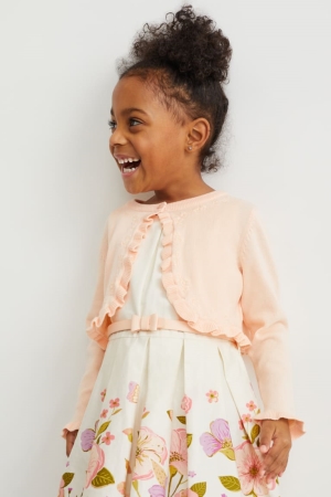 C&A Cardigan Tjej Aprikos | HWUCN-9174