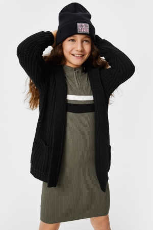C&A Cardigan Tjej Svarta | SWAXQ-1395