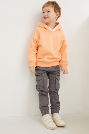 C&A Cargo Hetero Fit Långbyxor Pojke Mörkgrå | TNKWV-2186