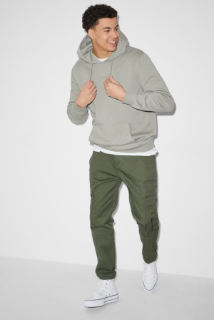 C&A Cargo Slim Fit Långbyxor Herr Gröna | YVKNW-1654