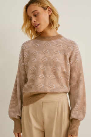 C&A Cashmere Jumpers Dam Ljusbruna | TVRGW-3195