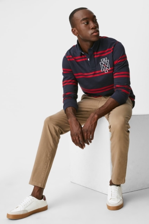 C&A Chinos Slim Fit Flex Lycra® Långbyxor Herr Grå Bruna | NLYHZ-7531