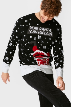 C&A Christmas Father Christmas Jumpers Herr Svarta | XNWTC-7216
