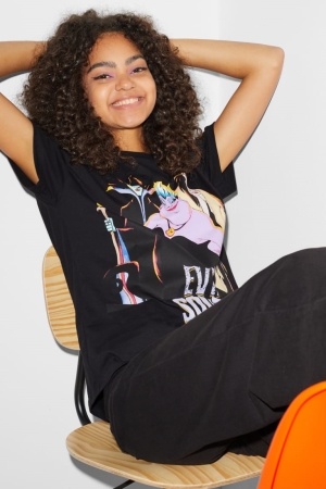 C&A ClockhouseDisney T-shirt Dam Svarta | DRBAF-7362