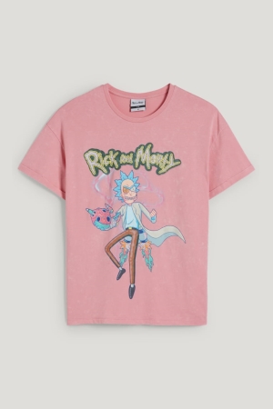 C&A ClockhouseRick And Morty T-shirt Dam Korall | UIOKP-5839