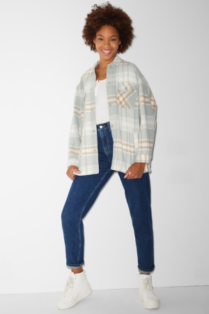 C&A Clockhouse Balloon High Midja Jeans Dam Blå | GFPQA-1524