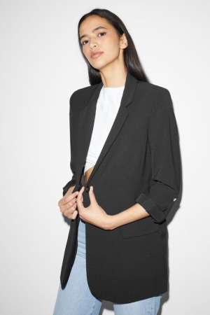 C&A Clockhouse Blazer Jacka Dam Svarta | MLTUE-8410