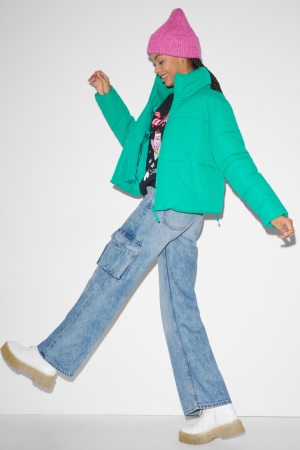 C&A Clockhouse Breda Leg Low Midja Jeans Dam Blå Ljusblå | NYVML-5724