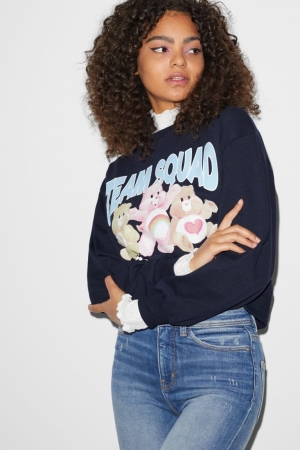 C&A Clockhouse Care Bears Tröjor Dam Mörkblå | ETIWG-7850