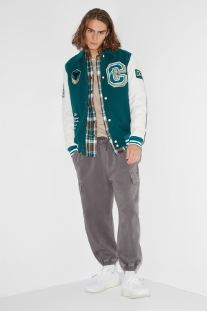 C&A Clockhouse Cargo Loose Fit Långbyxor Herr Grå | NTCJS-0937