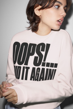 C&A Clockhouse Cropped Britney Spears Tröjor Dam Rosa | URLSG-0981