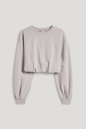 C&A Clockhouse Cropped Tröjor Dam Ljusbeige | RLJFT-9047