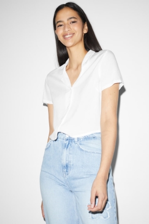 C&A Clockhouse Cropped With Livaeco™ Fibres Blusar Dam Vita | OEXKZ-0257