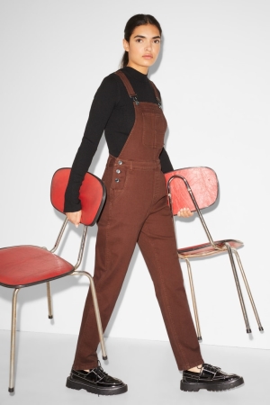 C&A Clockhouse Dungarees Klänning Dam Bruna | GBVNF-2901