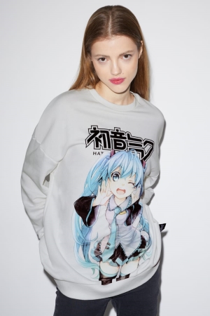 C&A Clockhouse Hatsune Miku Tröjor Dam Vita | GJSZF-0753