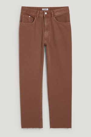 C&A Clockhouse High Midja Hetero Fit Långbyxor Dam Beige | FKRPH-7315