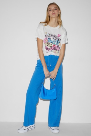 C&A Clockhouse Joggers With Recycled Polyester Långbyxor Dam Blå | UGJDS-1043