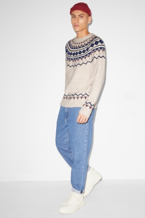 C&A Clockhouse Jumpers Herr Creme | RONBI-7894