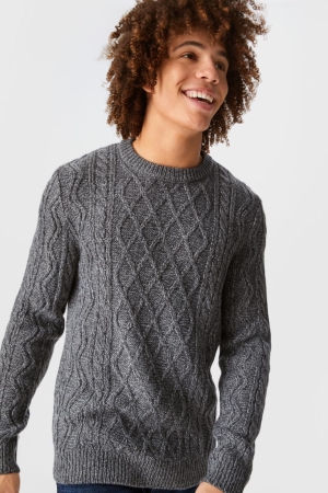 C&A Clockhouse Jumpers Herr Grå | RBLPO-3248