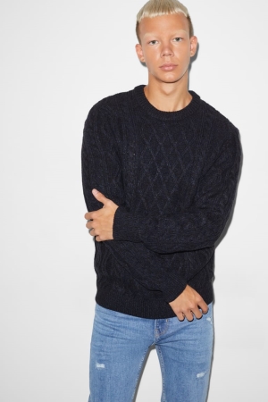 C&A Clockhouse Jumpers Herr Mörkblå | NQBST-3587