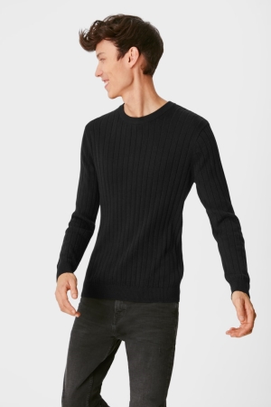 C&A Clockhouse Jumpers Herr Svarta | BFUSK-1804