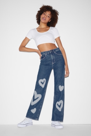 C&A Clockhouse Loose Fit High Midja Jeans Dam Blå | ZBLCU-1637