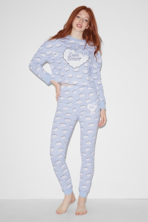 C&A Clockhouse Pyjama Care Bears Nattkläder Dam Ljusblå | ZEXKG-6318