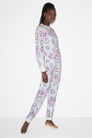 C&A Clockhouse Pyjama Patterned Nattkläder Dam Multicoloured | TBLXA-2631