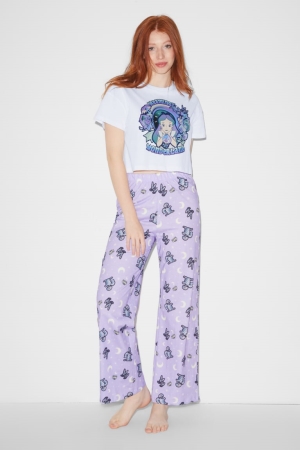 C&A Clockhouse Pyjamas Alice In Wonderland Nattkläder Dam Lila | EIYTV-7839