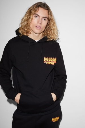 C&A Clockhouse Stranger Things Tröjor Herr Svarta | MVTPC-8491