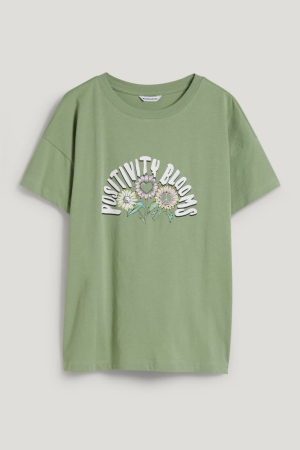 C&A Clockhouse T-shirt Dam Gröna | JIUFK-5726
