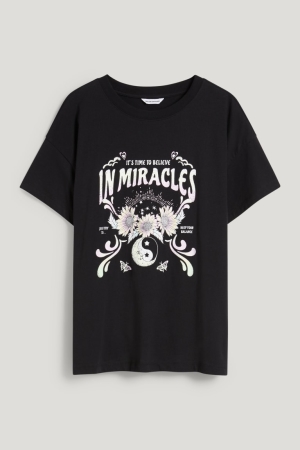 C&A Clockhouse T-shirt Dam Svarta | CHUYQ-7495
