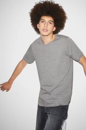 C&A Clockhouse T-shirt Herr Grå | VTAKL-7140