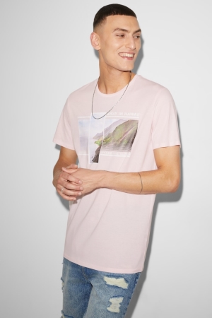 C&A Clockhouse T-shirt Herr Rosa | JEQBP-3578