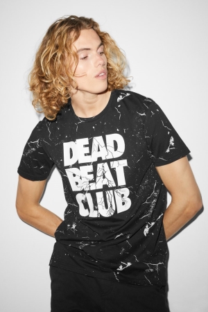 C&A Clockhouse T-shirt Herr Svarta | GEUMN-2831