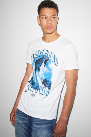 C&A Clockhouse T-shirt Herr Vita | ASZQN-7926