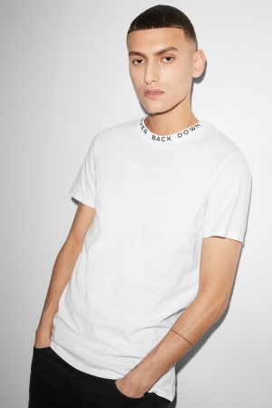 C&A Clockhouse T-shirt Herr Vita | GWTRA-8429