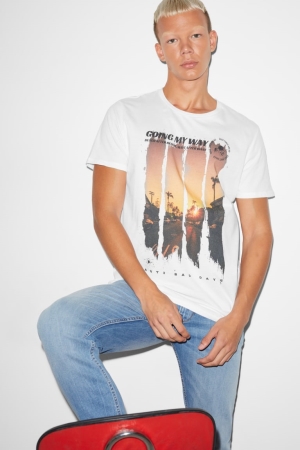 C&A Clockhouse T-shirt Herr Vita | OHBEX-9260